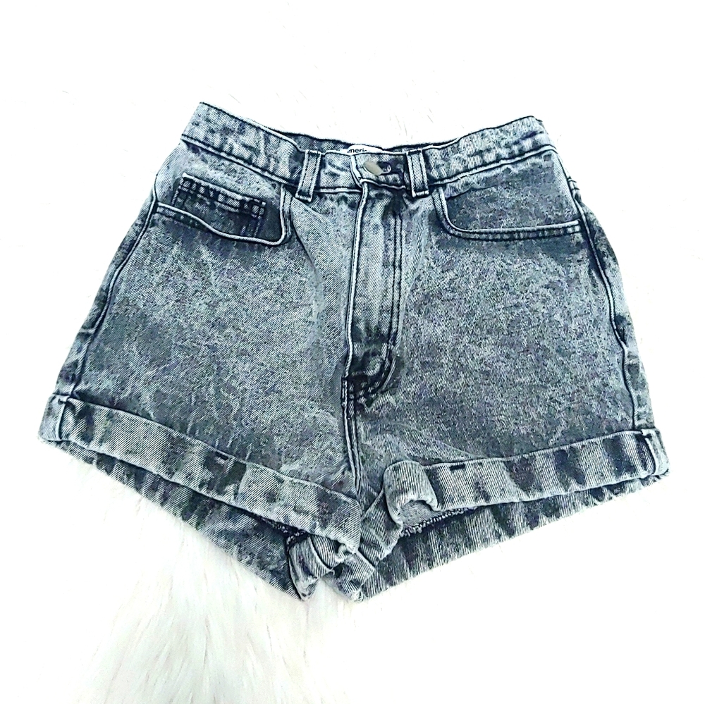 American Apparrel Black Acid Wash Jeans Si…
